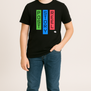 camiseta infantil play & pause